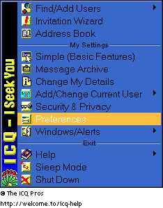 Select Preferences